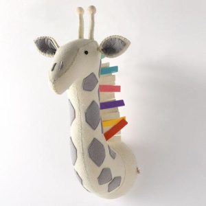 Peluche Girafe Blanche Animal Trophy
