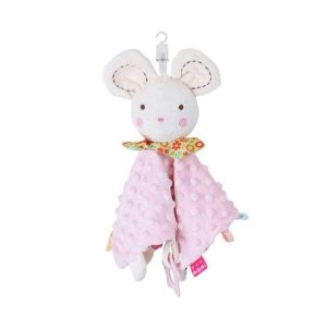 Doudou Bébé Souris Rose
