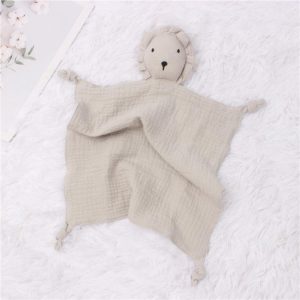 Doudou peluche Lion Gris