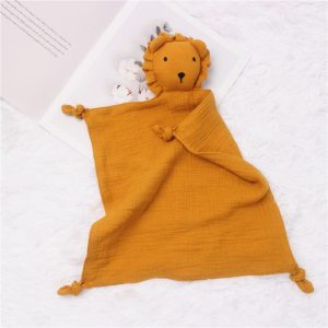 Doudou peluche Lion Orange
