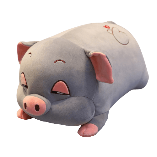 peluche-cochon-gris.png - Peluche carlin