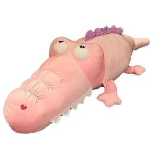 Peluche Crocodile Rose belle