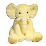 Doudou Éléphant peluche Jaune