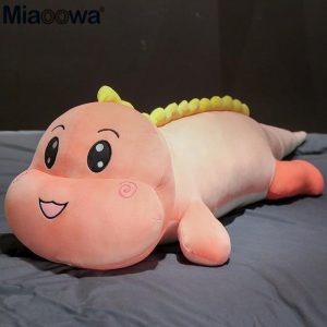 Dinosaure géant couché en peluche