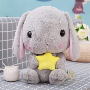 Mignon et doux Loppy le lapin en peluche