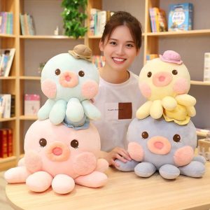 Poupées pieuvres en peluche