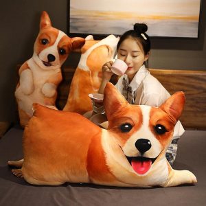 Peluche chien Corgi belle