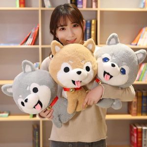 Poupée Peluche Chien Husky Kawaii