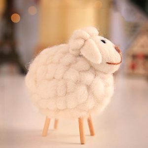 Jouet en peluche de Baba Sheep Wool Felt